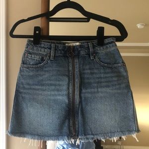 FREE PEOPLE DENIM SKIRT